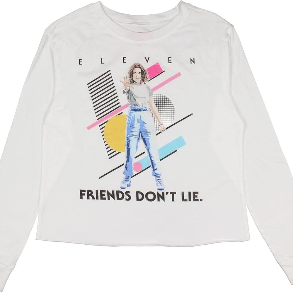 Netflix Stranger Things x Eleven Friends Don’t Lie Long Sleeved T-Shirt